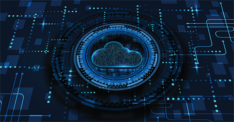 Abstract data cloud symbols